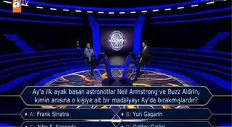 (Ay'a ilk ayak basan astronotlar...) Kim Milyoner Olmak İster 31 Ekim Sorusu Cevabı Nedir? Kim Milyoner Olmak İster 200 Bin TL'lik soru!