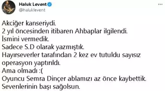 Oyuncu Semra Dinçer hayatını kaybetti