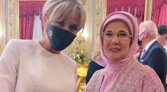 Türkiye-Fransa arasında 'first lady' diplomasisi! Emine Erdoğan'la Macron'un eşinin yakın teması dikkat çekti