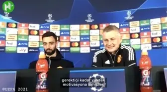 Ole Gunnar Solksjaer Cristiano Ronaldo ve Bruno Fernandes'i Övdü