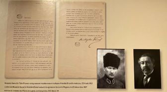 Atatürk'ün '1921 Ankara Antlaşması' için Fransa'ya yazdığı mektup sergide