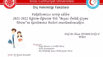 Diş Hekimliği Fakültesi 'Beyaz Önlük Giyme Töreni'