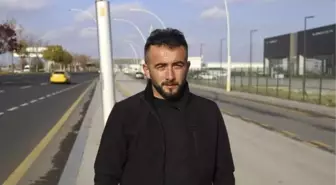 Tünel çıkışında otomobilin üzerine beton parçası düştü