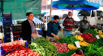 Başkan Çerçioğlu, Germencik Pazarı'nı ziyaret etti