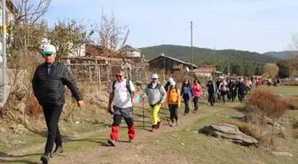 Dağcılar ve doğa tutkunları Bolu'daki kanyonda yürüyüş gerçekleştirdi