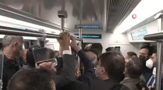 Gayrettepe-İstanbul Havalimanı metro hattının test sürüşünü bakan Adil Karaismailoğlu yaptı