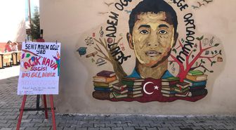 Aladağ'da öğrencilerden resim sergisi