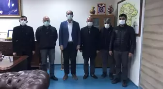 Kağızmanspor yönetiminden Kaymakam Türkmen'e ziyaret