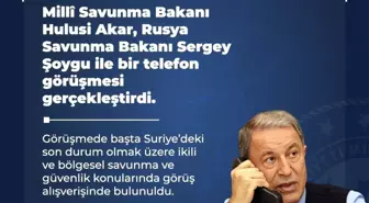 Bakan Akar, Rus mevkidaşı Şoygu ile telefon görüşmesi gerçekleştirdi