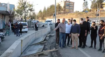 Cizre Kaymakamı Tunç, ilçede devam eden çalışmaları yerinde inceledi