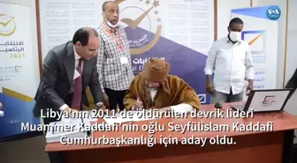 Kaddafi'nin Oğlu Cumhurbaşkanı Adayı