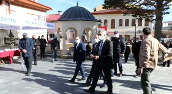 Sayın Valimiz, Refahiye Merkez Camii'nde Şadırvan, Gasilhane ve Eklentilerinin Açılış Törenine Katıldı, Esnaf Ziyaret Yaptı