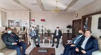 Rektör Karacoşkun, Kaymakam Açkay ile bir araya geldi