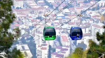 Teleferik Tesisleri minik ziyaretçileri ağırladı