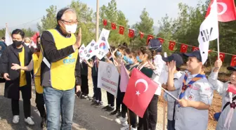 ANTALYA'DA 'TÜRKİYE- KORE DOSTLUK ORMANI' İÇİN İLK FİDANLAR TOPRAKLA BULUŞTURULDU