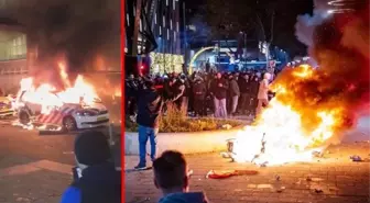 Hollanda'da korona kısıtlamalarını protesto eden eylemciler polisle çatıştı