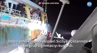 Sığınmacılar Akdeniz'de Kurtarıldı