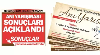 BÜYÜKŞEHİR, ANI YARIŞMASI SONUÇLARI AÇIKLANDI