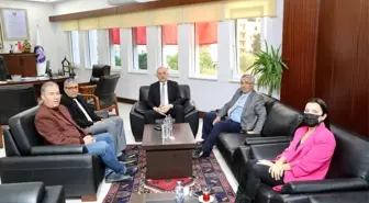 Kaymakam Yiğit, Başkan Atabay'la bir araya geldi