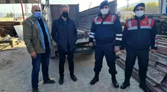 Elazığ'da çalınan inşaat malzemeleri jandarma tarafından bulundu