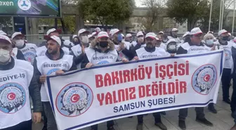 Bakırköy Belediyesi işçileri grevlerinin 32. gününde