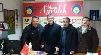 Ayvalık'ta MHP İlçe Başkanı Sıray'dan İHA'ya ziyaret