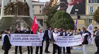 Bakırköy Belediyesi işçilerinin grevine Tüm Bel-Sen üyelerinden destek