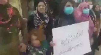 Aileler, kız çocuklarını kaçıran YPG/PKK'yı protesto etti