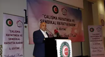 ÇANAKKALE - Hak-İş Başkanı Mahmut Arslan Çanakkale'de konuştu