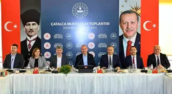 Son dakika: İçişleri Bakanı Soylu, Çatalca'da muhtarlarla bir araya geldi