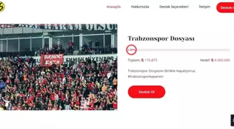 Es-Es'in Trabzonspor dosyası için başlattığı kampanya 170 bin liraya ulaştı