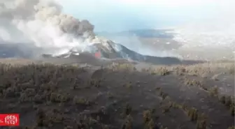 La Palma'daki yanardağda yeni lav çatlakları oluştu