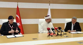 Diyanet İşleri Başkanlığı ile Türkiye İzcilik Federasyonu arasında iş birliği protokolü imzalandı