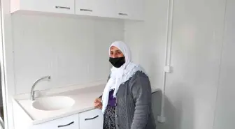 Büyükşehir'den evi yanan Fatma Teyze'ye konteyner ev