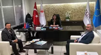 Beypazarı Ziraat Odası Başkanı Ateş'ten TKDK Ankara İl Koordinatörü Oyman'a ziyaret