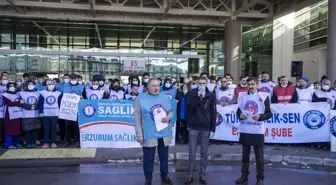 Erzurum'da toplanan sendika üyeleri sabit ek ödemelerin tüm sağlık çalışanlarını kapsamasını istedi