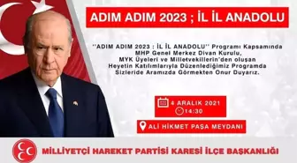 MHP'den adım adım 2023 Anadolu buluşması Balıkesir'de yapılacak