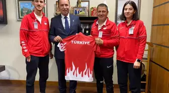 Milletvekili Ceylan, Olimpiyat şampiyonlarını TBMM'de ağırladı