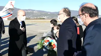 Ulaştırma ve Altyapı Bakanımız Sn. Adil Karaismailoğlu Çaycuma Havalimanında