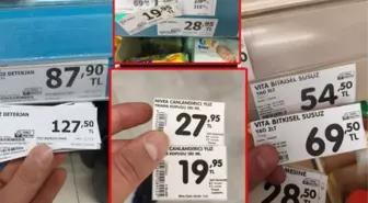 Zincir marketlerde zam furyası! Market işçileri değiştirdikleri etiketleri paylaştı!
