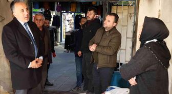 Başkan Savran'dan iş yeri yanan esnafa ziyaret
