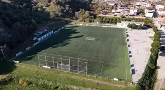 İsabeyli sentetik futbol sahası yenilendi