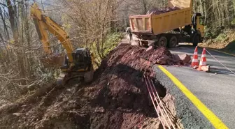 Kartepe Maşukiyede meydana gelen heyelana acil müdahale edildi