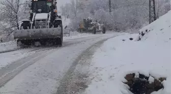 Mersin'de kar yağan yaylaların yolları açıldı