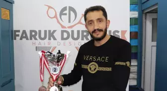 Erzurumlu berber 'Türkiye'nin En İyi Kuaförü Sen Misin' yarışmasında ikinci olmanın mutluluğunu yaşıyor