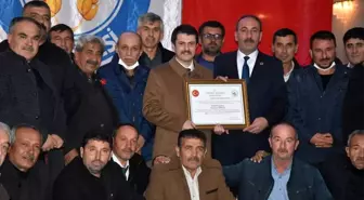 Kaymakam Cebeci'ye fahri hemşehrilik beratı verildi
