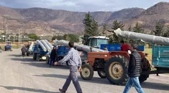 Mersin'de arazileri yangından etkilenen çiftçilere fidan yardımı yapıldı