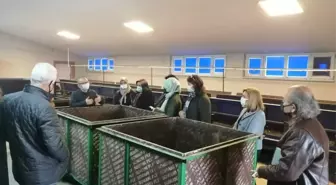 Kompost üreticisi kadınlar Solucan Gübresi Üretim Tesisi'ni ziyaret etti