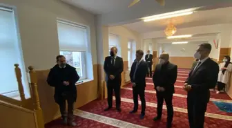 Son dakika haber... Saksonya Eyaleti Başbakanı Kretschmer DİTİB Leipzig Eyüp Sultan Camisi'ni ziyaret etti