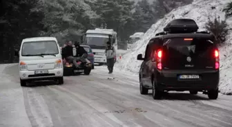 Kazdağları'nda kar çileye döndü